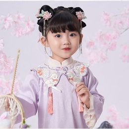 Vêtements ethniques filles Cheongsam Qipao robes mignon Tang Court Style broderie fête Costumes Cosplay enfants costume bébé 2023