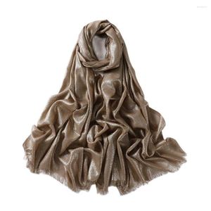 Etnische Kleding Gouden Glitter Hijaabs Voor Vrouw Bruiloft Stola Ramadan Moslim Sjaal Vrouwen Islam Tulband Bandana Elegante Dames Sjaals