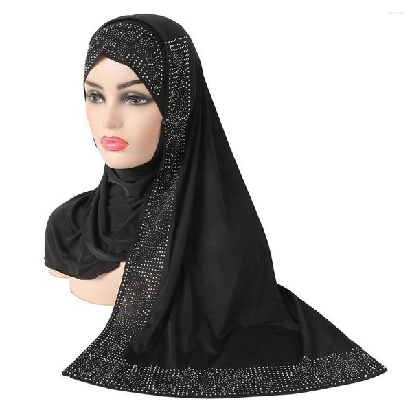 Vêtements ethniques H1403 Tirez sur Amira Musulman Hijab avec Wrap Mode Écharpe islamique Femmes Headwrap Turban Caps Bonnet Foulard