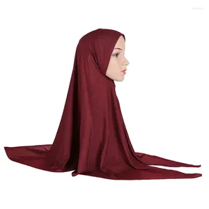 Vêtements ethniques H1457 Plaine Grande Taille Cool Instant Hijab Belle Prière Foulard Tissu Doux Foulard Musulman Couvre-chef Jibab Khimar Ramadan
