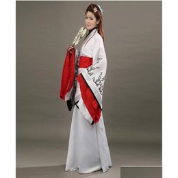 Vêtements ethniques Han Tang Song Ming Dynasty Suit Empress Empress Folk Dance Hanfu Robe Chinois Costume ancien Royal Queen Clothes Fairy Drop Otzsv