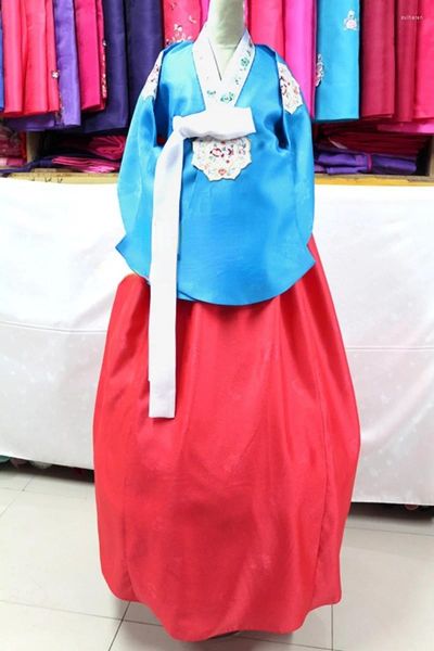 Vêtements ethniques Hanbok Crêpe Fil Robe Brodée À La Main Femmes National Traditionnel Banquet Célébration Performance Tenue