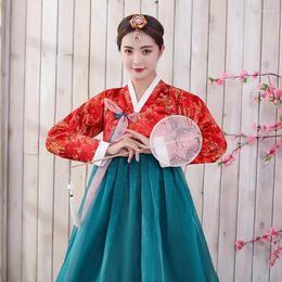 Etnische kleding Hanbok Koreaanse traditioneel voor vrouwen Jurk Oud kostuum Retro Fashion Stage Performance 10739