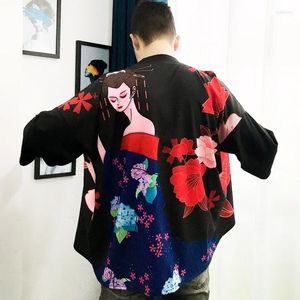 Vêtements ethniques Haori Kimono Man Yukata Male Japane Japane Cosplay Shirt Asian Strewear Samurai Costume 2029
