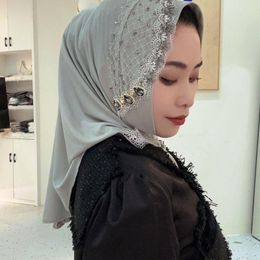 Etnische Kleding Hoge Kwaliteit Mode 2023 Instant Moslim Bruids Douche Hijab