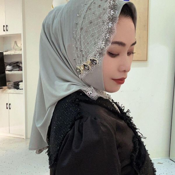 Vêtements ethniques haut de gamme qualité mode 2023 mariée nuptiale musulmane instantanée Hijab