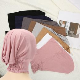 Vêtements ethniques Haute Qualité Femmes Filles Modal Foulard Instant Cap Musulman Hijab Sous Écharpe Élastique Intérieur Arabie Islam Headwrap