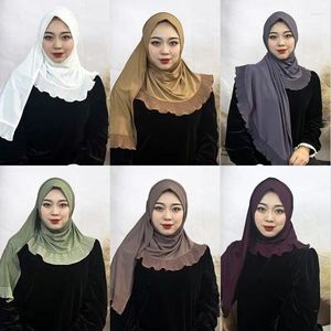 Etnische kleding hoogwaardige vrouwen moslim onmiddellijke hijab hoofddoek wrap klaar om tulband amira cap te dragen Arabische sjaals Maleisië headwer