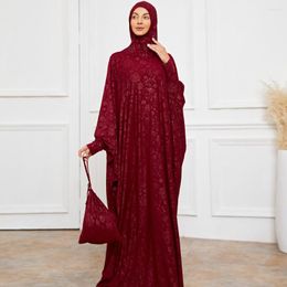 Vêtements ethniques Hijab Eid robe Ramadan musulman dentelle bordeaux Abaya dubaï turquie arabe africain Maxi robes pour femmes Islam caftan