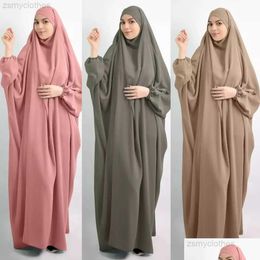 Ropa étnica encapuchas mujeres musulmanas vestir de hijab prenda jilbab abaya long khimar fl er ramadan bown abayas ropa islámica caída otnv5