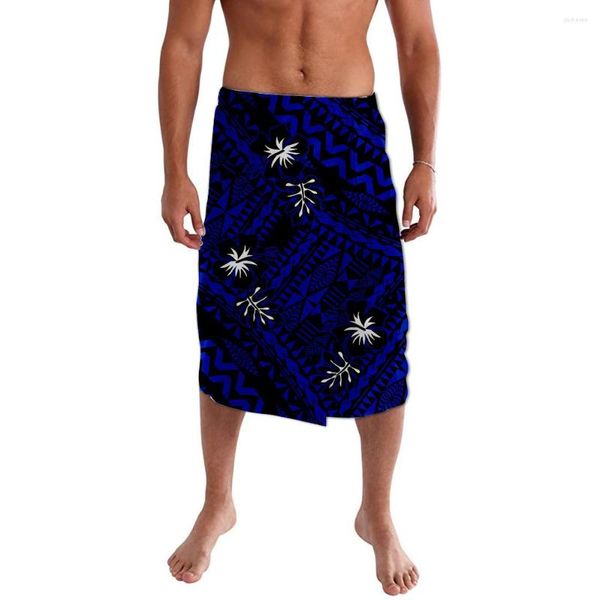 Ropa étnica, es decir, Faitaga Samoa, pantalones de bolsillo para hombres, falda, estilo Retro, telas con estampado polinesio, patrón personalizado, mitad aborigen suelta