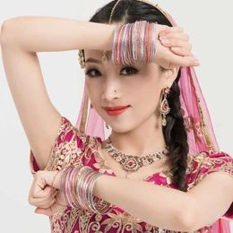 Vêtements ethniques Inde Pakistan Girls Dance Accessoires Femmes Bellydance Performance Braceletl2405