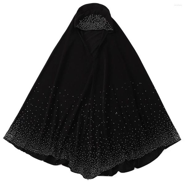 Vêtements ethniques Hijab instantané cristal musulman islamique foulard uni châles et enveloppes Foulard