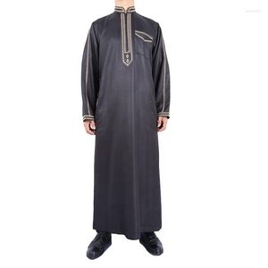 Vêtements ethniques Islam Musulman Hommes Mode Jubba Thobe Abaya Homme Musulman Caftan Robes Islamiques Arabie Saoudite Pakistan Aman Robe Cadeau