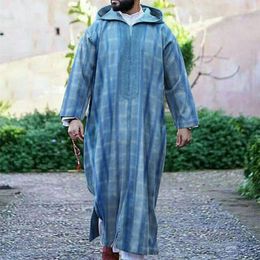 Etnische kleding Islam Moslimmannen Losse Jubba Thobe Abaya Homme Musulman Caftan Islamitische mantel Pakistan Arabia Djellaba Fashion Dress 2023