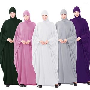 Ropa étnica con capucha islámica abaya eid ramadan mujeres musulmanas superiores maxi oración prenda de oración árabe túnica modesta abayas bata