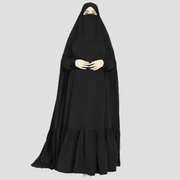 Vêtements ethniques Jilbab islamique pour les femmes Nida One Piece Prayer Robe Dubaï Turc Modestes tenues Extra Long Khimar musulman Abaya Casual