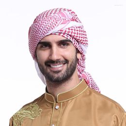 Etnische kleding Islamitische man Saoedi-Arabische Dubai Traditionele kostuums Moslimaccessoires Tulband Bidden Hoed Geruite hoofddoek 140 140 cm