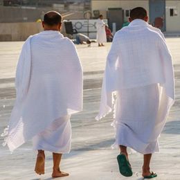 Ropa étnica toallas turcas islámicas adoración disfraz masculino tradición de la tradición del medio oriente arabia musulmán hajj toalla de toalla de oración peregrinación