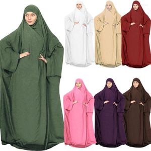 Vêtements ethniques Femmes islamiques Overhead Abayas Eid Ramadan Musulman Prière Vêtement Vêtements 2024 Capuchon Burqa Abaya Robe Arabe Kaftan Maxi Robe