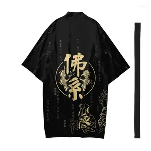 Vêtements ethniques Cardigan japonais Femmes Hommes Yukata Harajuku Long Kimono Style bouddhisme chinois 4XL 3XL 6XL 5XL