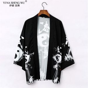 Etnische Kleding Japanse Kimono Vest Mannen Vrouwen Haori Yukata Mannelijke Samurai Kostuum Jasje Shirt Jas Chinese Robe321z