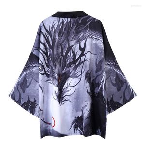 Vêtements ethniques japonais Kimono Cardigan hommes Haori Yukata mâle samouraï Costume veste hommes chemise FF2304