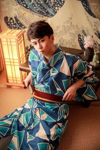 Vêtements ethniques Japonais Kimono Formal Usure de samouraï traditionnel Samurai Polyester Anti-Free Fering Suit
