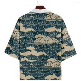 Etnische kleding Japanse Kimono Streetwear Men Women Cardigan Haori Beach Yukata Plus Size 5xl 6xl 2024 Design