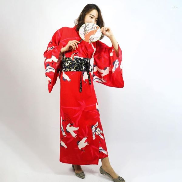 Ethnische Kleidung, japanischer Kimono, traditionelle schwarze Yukata-Gefühlskleidung, Obi-Geisha-Kostüm, Haori FZ1002