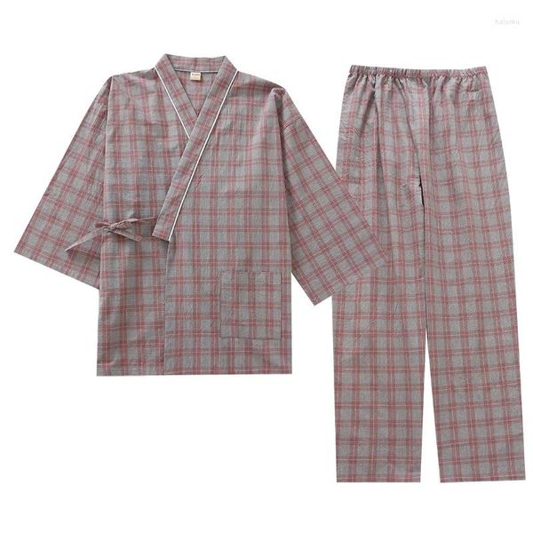 Vêtements ethniques Japonais pour hommes en pyjamas kimono pour hommes japonais pantalon de lavage en coton pur plus taille