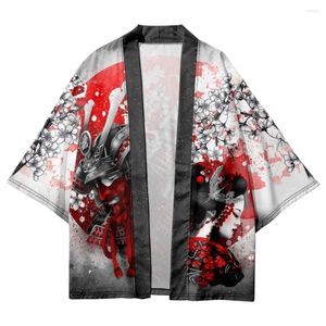 Etnische Kleding Japanse Samurai Schoonheid Gedrukt Vest Vrouwen Mannen Harajuku Kimono Cosplay Blouse Strand Yukata Aziatische
