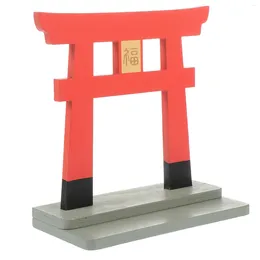 Etnische kleding Japanse Shrine Door Miniature mini poortmodel Torii Shinto traditionele versiering decor standbeeld Chinese houten accessoires