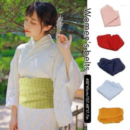 Vêtements ethniques japonais traditionnel kimono obi yukata ceinture geisha taie dame sweet dressing nœud papillon