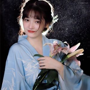 Vêtements ethniques Femmes japonaises Yukata Kimono Robe Traditionnelle Geisha Cosplay Costumes Vintage Imprimer Robe De Fleur Classique Spectacle Robes