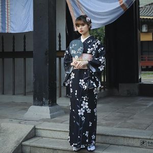 Vêtements ethniques Japonais Yukata Kimono Robe Femme Costume Robes Haori Obi Femmes Traditionnelles Kimonos Cosplay 11201