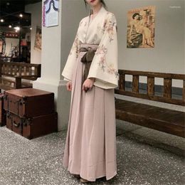 Etnische kleding Jepang Kimono -jurk Wanita Cardigan Yukata Haori Sakura Gadis Kawaii Gaya Streetwear Pesta Retro Perban Kostum Cosplay