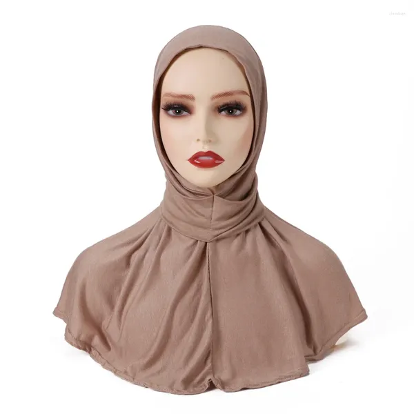 Vêtements ethniques Jersey Hijab Modal Buttons à lange