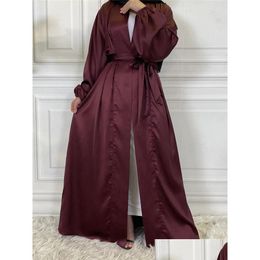 Etnische kleding Kaftan Abaya Dubai Kimono Vest Turkije Islam Moslim lange jurk Abaya's voor vrouwen Gewaad Caftan Dames Drop Delivery Ap Dhiz7