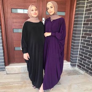 Etnische kleding kaftan dubai vrouwen abaya mode hijab jurk moslim islamitische vleermuis mouw gewaad caftan marocain femme eredienst