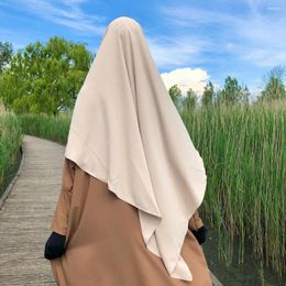 Vêtements ethniques Khimar musulman Eid Ramadan Hijab Islamic High Quality Back Averhead Prayer Scarf Women Islam Musulmane Headscarf
