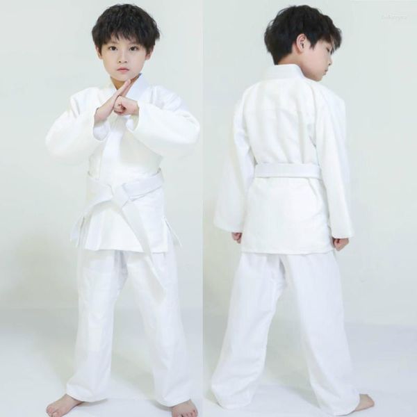 Vêtements ethniques Kimono pour judo coton épaissi enfants adultes compétition professionnelle formation hommes kimonos sambo femmes GI uniformes