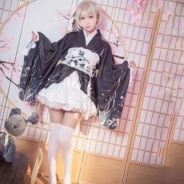 Etnische kleding Kimono Japanse stijl Kawaii Meisjes Retro Yukata Vrouwen Haori Vesidos Anime Rollenspel Lolita Shirt Feest Halloween