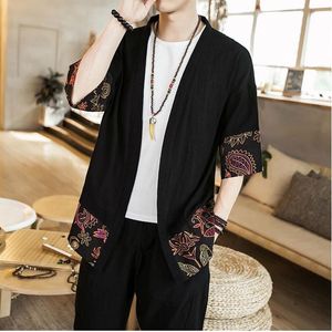 Vêtements ethniques Kimono Hommes Yukata Mâle Cardigan Veste Chemise Traditionnelle Japonaise Hommes Cosplay Costume Samouraï 001Ethnique EthniqueEthnique