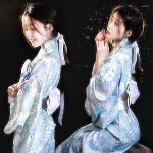 Vêtements ethniques Kimono Robes formelles pour femmes Automne traditionnel Rouge Japonais Pography Tour Po Girl Robe imprimée