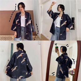 Vêtements ethniques Kimono Femmes Impression Cardigan Cosplay Blouse Japonais Yukata Femme Chemise D'été Japon Plage Kimonos Mujer Vêtements DCC028