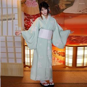 Vêtements ethniques Kimono Yukata Femmes Robe Traditionnelle Japonaise Kimonos Costume Geisha Cosplay Femme Obi FF3284