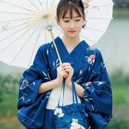 Abbigliamento etnico Kimono per le donne Kimono tradizionale giapponese Abito cosplay Costume Geisha Yukata Cardigan Abito estivo Pography