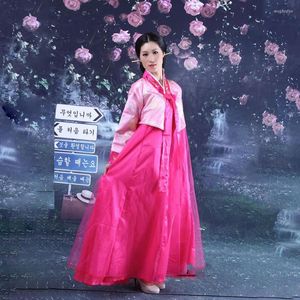 Vêtements ethniques coréen Hanbok Style traditionnel robe de fil National pour les femmes mariage danse Performance Costume élégant rétro fête
