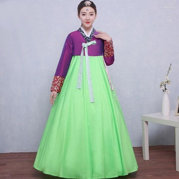 Ropa étnica vestido tradicional coreano Hanbok boda Cosplay mujer disfraz ropa TA433 Y